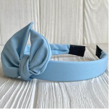 Обруч софт солоха однотонный, 2,5 см, голубой, шт.