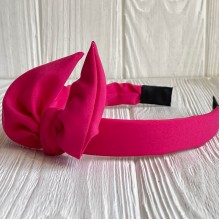 Обруч софт солоха однотонный, 2,5 см, малиновый, шт.