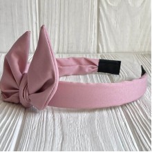 Обруч софт солоха однотонный, 2,5 см, пудровый, шт.