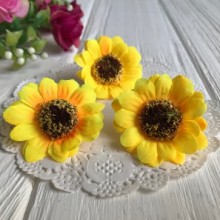 Бутон подсолнуха (маленький), 4,5 см, желтый, упаковка 100 шт.