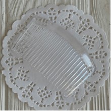 Гребінь пластиковий, 8,2х5 см, прозорий, упаковка 50 шт. Гребінь пластиковий, 8,2х5 см, прозорий, упаковка 50 шт.