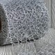 Сетка декоративная с блеском, 12 см, серебро, рулон 23 м
