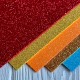 Фоамиран с глиттером, 1,8 мм, разноцветный микс, 20х30 см, упаковка 10 шт.