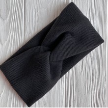 Повязка ангора рубчик New, 11х21 см, черная, шт.