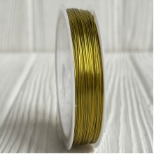 Проволока 0,37 мм, золотая, упаковка 12 шт.