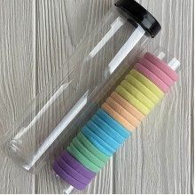 Резинка нейлон (колба), 4 см, пастельный микс, упаковка 20 шт.