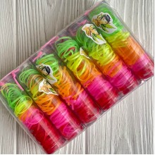 Резинки силиконовые в колбе, 2,2 см, красно-малиновые, упаковка 12 шт.