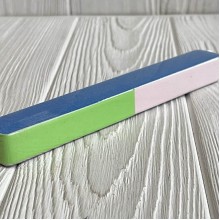 Пилочка для маникюра, шлифовки, 17 см, салатово-белая, шт.