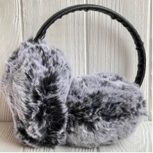 Меховые наушники, 13,5 см, темно-серые, шт.