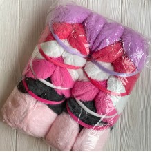 Меховые наушники, 11 см, цветной микс, упаковка 12 шт.