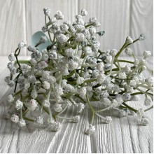 Гілка лобелії, 32 см, біла, 1 шт.