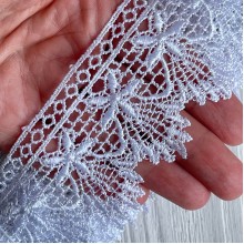 Кружево макраме Моника, 5 см, белое, рулон 9 м