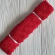 Кружево макраме Моніка, 5 см, червоне, рулон 9 м Кружево макраме Моніка, 5 см, червоне, рулон 9 м