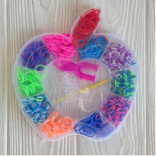 Набор резинок для плетения (Яблоко), 11 цветов, набор