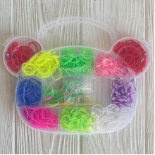Набор резинок для плетения (Мишка), 10 цветов, набор