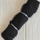 Кружево макраме (КМ-7), 4 см, черное, рулон 9 метров