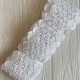 Кружево макраме широкое (KMS-5), 9 см, белое, рулон 9 метров