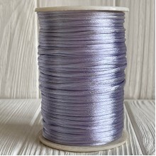Шнур корсетный (сатиновый), 2 мм, лиловый, рулон 100 м