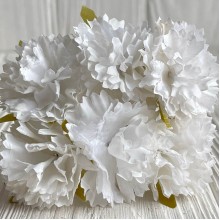 Василек на веточке, 4х11 см, белая, упаковка 48 шт.