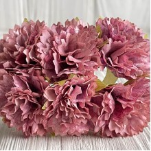 Василек на веточке, 4х11 см, баклажан, упаковка 48 шт.