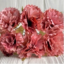 Василек на веточке, 4х11 см, кораллово-пудровый, упаковка 48 шт.