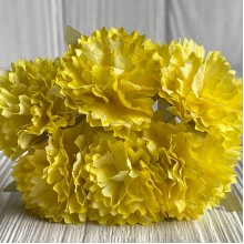 Василек на веточке, 4х11 см, желтый, упаковка 48 шт.