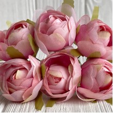 Пион закрытый (комбинированный), 4х9 см, розово-пудровый, упаковка 36 шт.