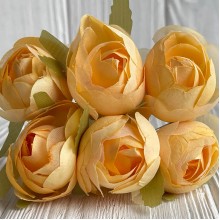 Піон закритий (комбінований), 4х9 см, шафрановий, упаковка 36 шт.