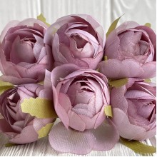 Піон закритий (комбінований), 4х9 см, світло-баклажановий, упаковка 36 шт.