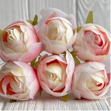 Пион закрытый (комбинированный), 4х9 см, молочно-розовый, упаковка 36 шт.