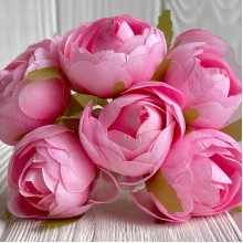 Піон закритий (комбінований), 4х9 см, рожевий, упаковка 36 шт.