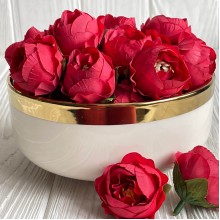 Бутон пиона, 4 см, красный, упаковка 20 шт.