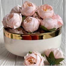 Бутон пиона, 4 см, персиковый, упаковка 20 шт.