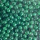 Бусина "бите скло", 10 мм, зелена, велика упаковка 500 г