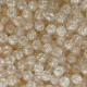 Бусина "битое стекло", 10 мм, молочная, большая упаковка 500 г
