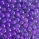 Бусина "битое стекло", 10 мм, темно-фиолетовая, большая упаковка 500 г