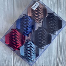 Краб для волос, матовый овал (№5827), 5,5х3,5 см, упаковка 12 шт.