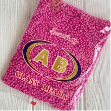 Бисер, размер 6/0, малиновый (730), упаковка 400 г