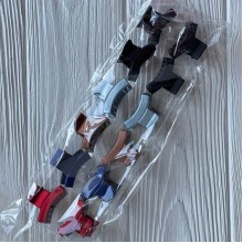 Краб для волос маленький, трапеция, 3х2 см, упаковка 12 шт.