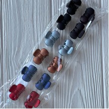 Краб для волос маленький, бантик, 3х2 см, упаковка 12 шт.