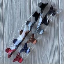 Краб для волос маленький, месяц, 3х2 см, упаковка 12 шт.