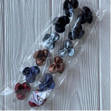 Краб для волос маленький, фигурный бантик, 3х2 см, упаковка 12 шт.