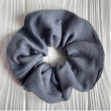 Скранч рубчик, 12 см, графитовый, шт.