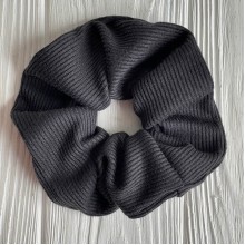 Скранч рубчик, 12 см, черный, шт.