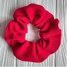 Скранч рубчик, 12 см, красный, шт.