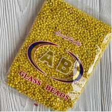 Бисер, размер 6/0, желтый (663), упаковка 400 г