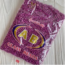 Бисер, размер 6/0, баклажаново-сиреневый (725), упаковка 400 г