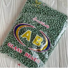 Бісер, розмір 6/0, оливково-травяний (690), упаковка 400 г