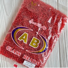 Бисер, размер 6/0, красный прозрачный (5), упаковка 400 г