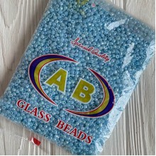 Бисер, размер 6/0, голубой (143), упаковка 400 г